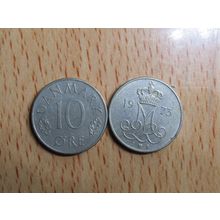 Denmark 1973 10 Ore Coin