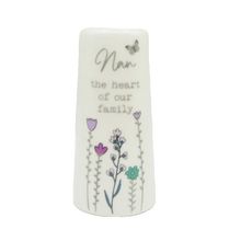 Nan Mini Vase Nan the Heart of our Family 8 CM Floral Decoration Gift Home Decor