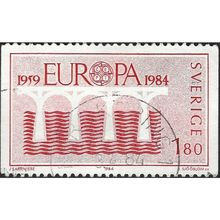 SWEDEN, Europa, Bridge, pink 1984, 1.80Kr