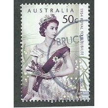 AUS 2004 50c '50TH ANN OF ROYAL TOUR' FINE USED (EBID37-734)