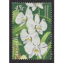 AUS 1998 45c 'JOINT ISSUE WITH SINGAPORE- ORCHIDS' FINE USED (EBID68-295)