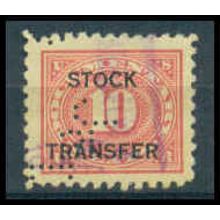 Used RD27 10c Stock Transfer Very Fine WA2337