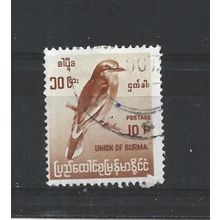 Burma.SG178 10p Indian Roller (Brown).Fine Used.Jul25d