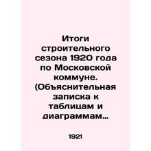 Results of the 1920 construction season for the Moscow Commune. (Explanatory No