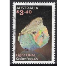 AUSTRALIA: 2025, $3.40 LIGHT OPAL DOMESTIC, USED SHEET PERF STAMP 382/3