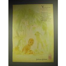 1970 Johnson's Baby Lotion Ad - Softer Than Anything