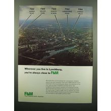 1976 F&M Bank Ad - Wherever You Live in Lynchburg