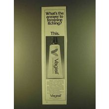 1980 Vagisil Feminine Itching Medication Ad - Answer