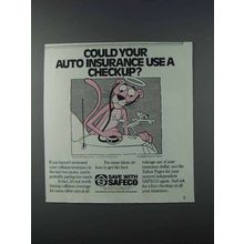 1981 Safeco Insurance Ad - Auto - Pink Panther