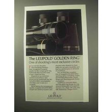 1985 Leupold Scopes Ad - The Golden Ring