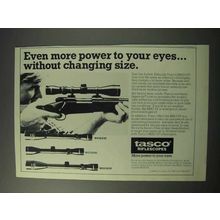 1986 Tasco Riflescopes Ad - W416X40, W312X40
