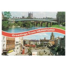 multiview, HEREFORD unused vintage postcard by Dennis =