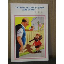 SAUCY SEASIDE HUMOUR POSTCARD used sunshine comic series no 5687 1959 pm