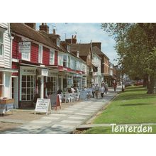 Tenterden Kent Turkish Restaurant by Book Shop Store Postcard
