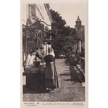 Mallorca Con Traje Des Pais Real Photo Costume Postcard
