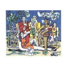 Fernand Leger Les Loisirs Hommage A Louis David Painting Postcard