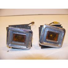 1968 CHRYSLER IMPERIAL AMBER SIDE MARKER CORNERING LIGHTS OEM LEBARON CROWN