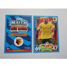 310. Younes Kaboul - Watford - Match Attax 2017/18 Football Card EF1