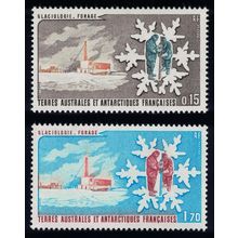 FSAT TAAF Glaciology 2v 1984 MNH SG#182-183 MI#182-183