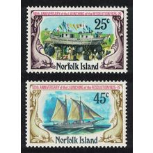 Norfolk Schooner Resolution 2v 1975 MNH SG#170-171 Sc#192-193