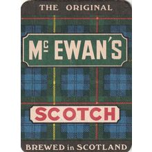 BEER MAT - McEWANS BREWERY - SCOTCH (EXPORT TO BELGIUM) - (Cat No 023) - (1977)