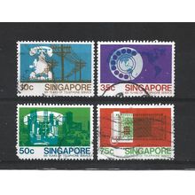 Singapore.Centenary of Telephone Service set of 4.Fine Used.Jun25