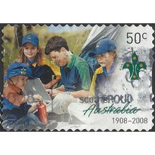 AUSTRALIA, SCOUTS, Centenary of Scouts, blue 2008, 50c, #3