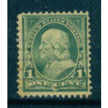 Used 279 1c Benjamin Franklin Fine M04295