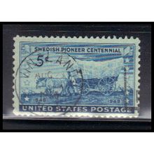 Used 958 5c Swedish Pioneers Fine KA7438