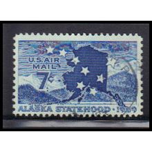 Used C53 7c Alaska Statehood Fine KA7470