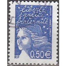 France 2002 Michel 3585IAY O Cote (2008) 1.20 € Marianne de Luquet Cachet rond
