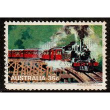 Australia 1993 Trains 45c Used P&S Stamp Tasmania .