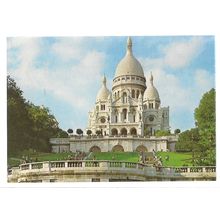 SACRE-COEUR, PARIS, FRANCE unused vintage postcard =