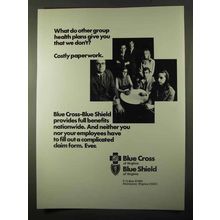 1971 Blue Cross Blue Shield Ad - Group Health Plans
