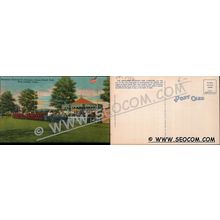 CT New London Postcard Miniature Railroad & Carousel Ocean Beach Park ct_b~1786