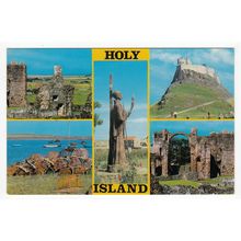 Multiview of Holy Island Northumberland Postcard 22320