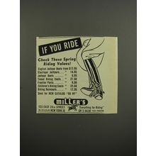 1953 Miller's Riding Clothes Advertisement - If you ride