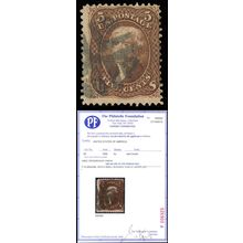 95 Used 5¢ Brown Crossroads Cancel With PFC Cat $900.00 - Stuart Katz