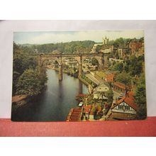 KNARESBOROUGH, YORKSHIRE unused vintage postcard by J A Dixon dated 1965 =