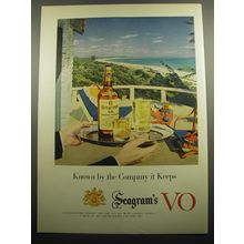 1957 Seagram's V.O. Whisky Ad - Known by the company it keeps