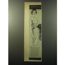1960 I. Magnin & Co. Dress by Dynasty Advertisement - Brocade will glow