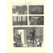 THANKSGIVING DAY - PARISIAN PLAY RABAGAS 1872 VICTORIAN ENGRAVINGS