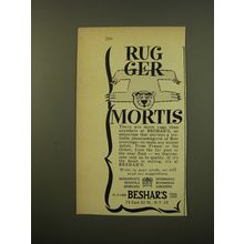 1961 Beshar's Rugs Advertisement - Rug ger Mortis