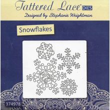 Tattered Lace. Snowflakes Die Set. Die Cutting Cardmaking Scrapbooking