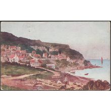Runswick Bay, Yorkshire, 1910 - Bernard P Hall Postcard