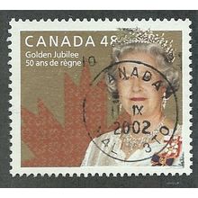 CAN 2002 48c 'QUEENS GOLDEN JUBILEE' FINE USED (EBID49-118)