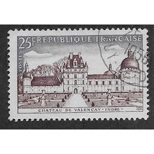 FRA 1957 25F 'CHATEAU DE VALENCAY' FINE USED (EBID59-034)