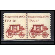 1898A 4c Stagecoach Very Fine MNH Dry Gum CNP Left 4 QA0173