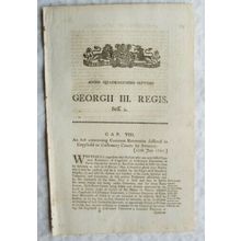 1807 Act of Parliament: Common Recoveries Customary Courts