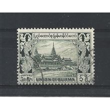 Burma.SG107 3a 6p Royal Palace (Green).Fine Used.Jul25f